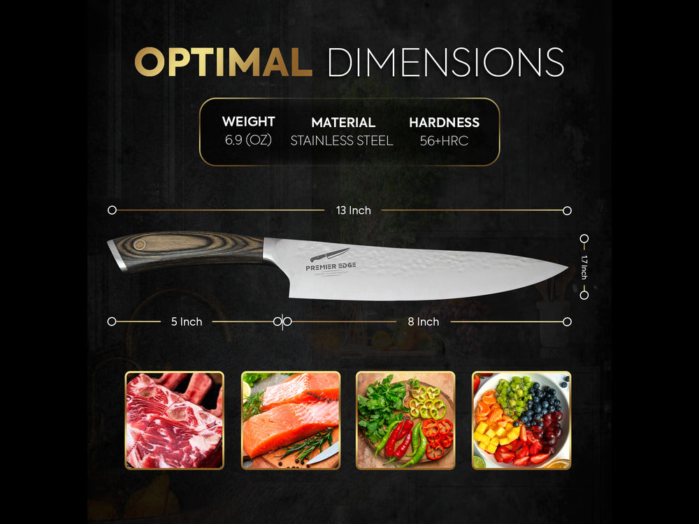 Chef’s No. 1 Choice! 8-Inch High Carbon Steel Kitchen Knife—Ergonomic Handle for Comfortable Grip!