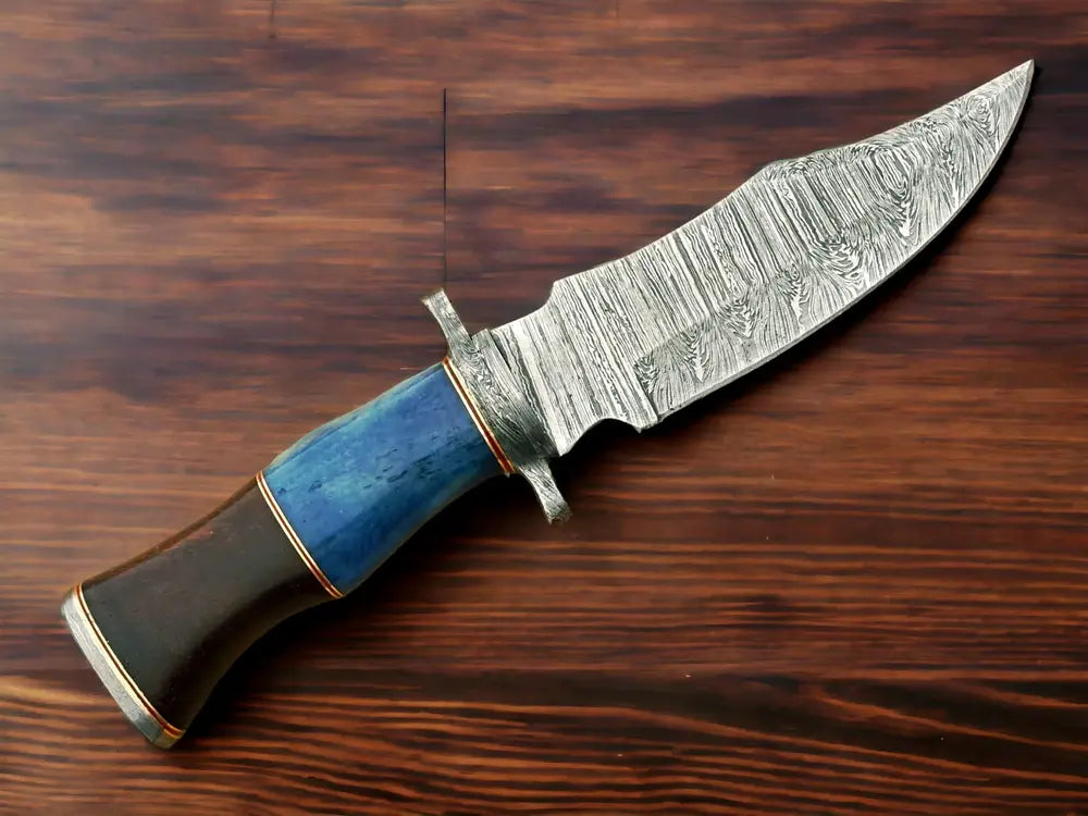 Handmade Damascus Knife With Camel Bone Handle