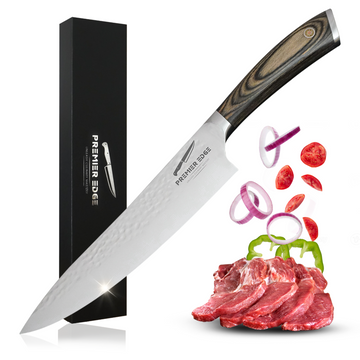 Chef’s No. 1 Choice! 8-Inch High Carbon Steel Kitchen Knife—Ergonomic Handle for Comfortable Grip!